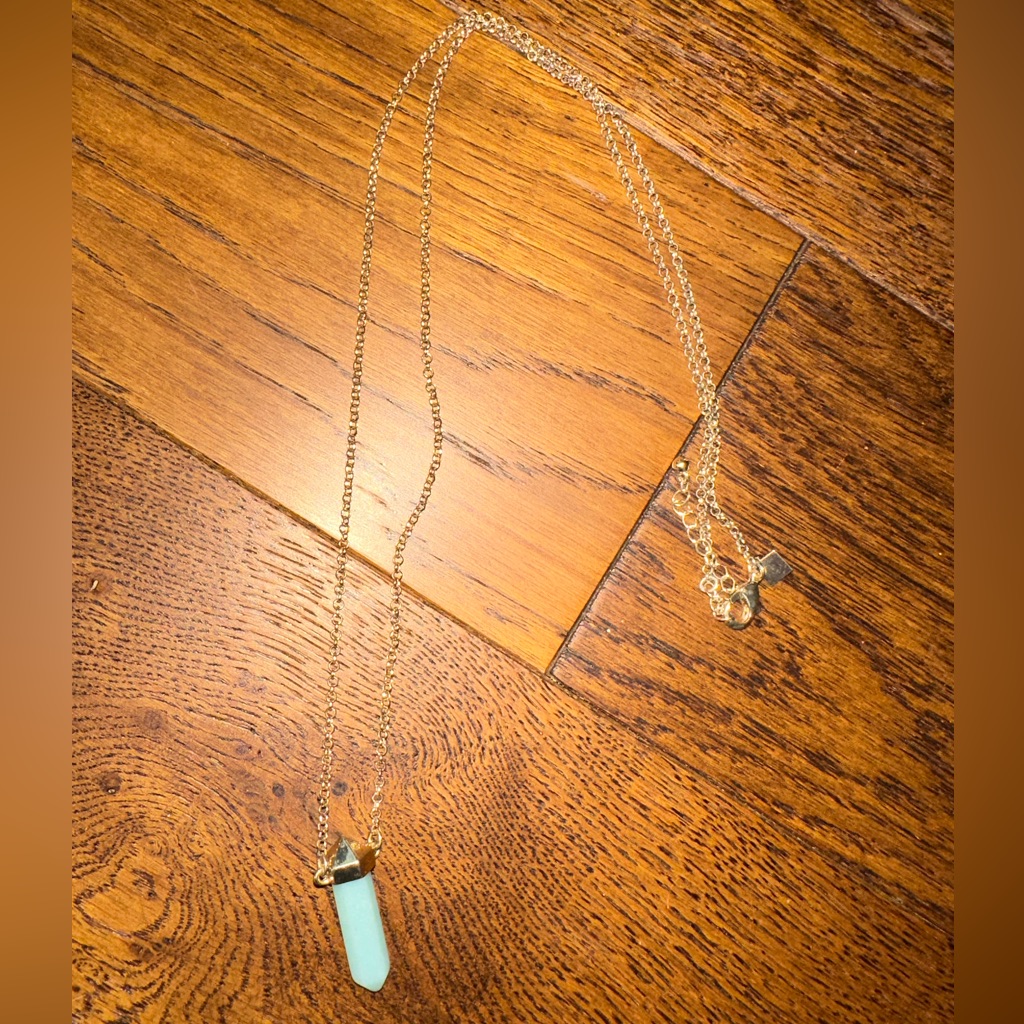 Banana Republic Factory Long Jade Pendant Necklace 8$
